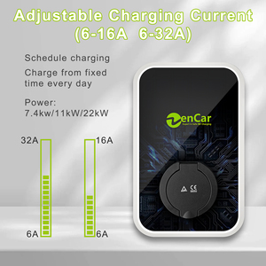 Estación de carga Zencar EV para cargador de vehículo eléctrico Carga de reserva y equilibrio de carga dinámica Compatible con Zencar Smart Wallbox - Product Image 5