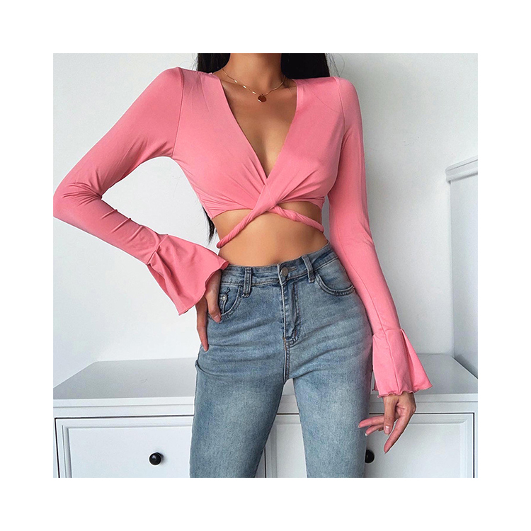 blusas neon cortas
