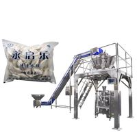 Machine d'emballage automatique VFFS pour la pesée, le remplissage et la scellage de viandes et fruits de mer surgelés