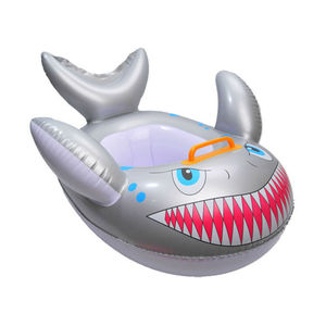 <span class=keywords><strong>Flotador</strong></span> Inflable de PVC con Forma de Tiburón para Bebés, Anillo de Asiento Portátil para Piscina de Verano - Product Image 1