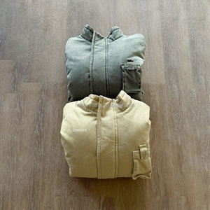 Clothing Custom Wash Vintage Detroit Mechanic Carpenter <b>Chore</b> Work Zipper <b>Jacket</b> Men Boxy Warm Workwear Work <b>Jackets</b> - Product Image 3