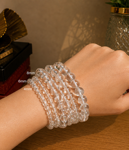 Pulsera de Cuentas de Cuarzo Transparente, Todos los Tamaños, Joyería de Cristal Natural para Accesorios de Moda, Estilo Personal y Suministro al por Mayor para Exportación - Product Image 3