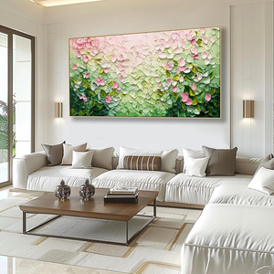Mintura personnalisé moderne 3D <span class=keywords><strong>couteau</strong></span> fleur <span class=keywords><strong>peinture</strong></span> à l'huile grande toile mur Art affiche à la main abstrait affiche maison <span class=keywords><strong>fleurs</strong></span> - Product Image 5