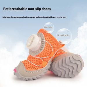 Zapatos para perros de diseño fino de suela blanda para perros pequeños a prueba de agua Teddy Pomeranian & Bear Zapatos para perros con botón giratorio especial - Product Image 3