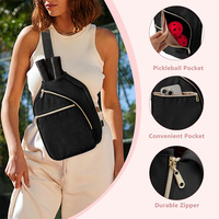Sac bandoulière unisexe grande capacité personnalisé pour le sport, idéal pour le pickleball et les activités de plein air