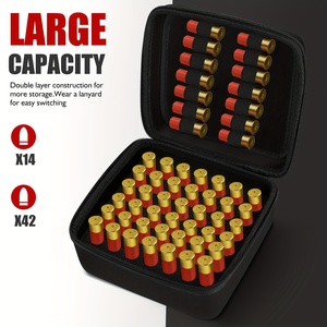 Caja de Almacenamiento de Munición Redonda para 56 Cartuchos, Compatible con Calibres 12GA, 20GA, 16GA, 10GA, 8GA, Funda para Cartuchos, Bolsa para Munición de 9mm - Product Image 2