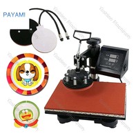 Presse à Chaud Numérique Semi-Automatique Multifonction 5-en-1 pour Sublimation (T-shirts, Mugs, Casquettes) – État Neuf