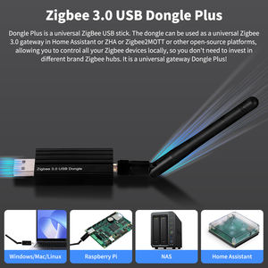 Haozee <span class=keywords><strong>Zigbee</strong></span> 3.0 USB Dongle akıllı ev <span class=keywords><strong>ZigBee</strong></span> kablosuz ağ geçidi ev yardımcısı ZHA Hotels bee2mqtt oteller garajlar için destekler - Product Image 4