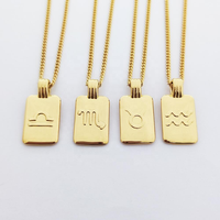 Signe du zodiaque Pendentif Collier Joie En Acier Inoxydable Sagittaire Pendentif Collier Bijoux Astrologie Horoscope Charme Collier Bijoux
