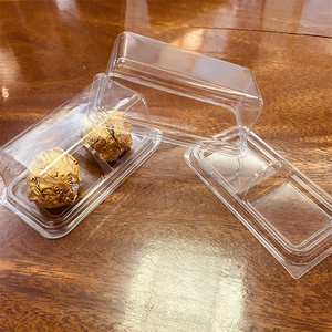 Caja de paquete de chocolate rectangular transparente personalizada de fábrica <span class=keywords><strong>Ferrero</strong></span> transparente 2 compartimentos embalaje de bolas de chocolate - Product Image 2