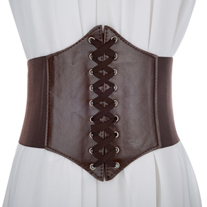 Ceinture large en cuir sexy pour femme, style corset, ceinture de taille haute amincissante, corsets et bustiers pour femme - Product Image 6