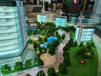 Modelo de planificación urbana a escala personalizada profesional, modelo de mesa de arena arquitectónica de diseño moderno con iluminación LED, modelo de construcción 3D