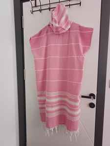 New Turkish Cotton <b>Poncho</b> Hooded Colorful Virgo Model Quick Drying Water Absorbent Washable Standard Good Quality Beach Pool Spa - Product Image 3