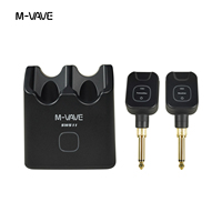 Système de monitoring d'écouteurs sans fil M-VAVE 5,8 GHz le plus récent, rechargeable, 1 émetteur et 1 récepteur, modes de fonctionnement sans perte D