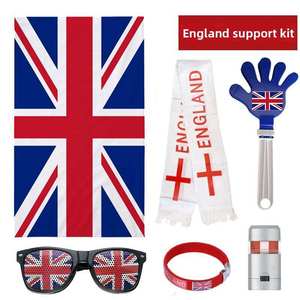 Kit d'accessoires <span class=keywords><strong>de</strong></span> supporter <span class=keywords><strong>de</strong></span> football : drapeau, écharpe, lunettes <span class=keywords><strong>de</strong></span> soleil, claquettes, bracelet – Léger, pour événements sportifs (football, basketball, Coupe du Monde) - Product Image 4