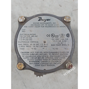 1950-10-2F Explosion-proof Pressure <b>Switch</b> <b>Used</b> - Product Image 1