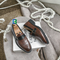2025 Mocassins Business Plats à Glands pour Hommes, Chaussures de Ville Mariage en Cuir Souple Respirant, Formels Automne Hiver Léopard PU