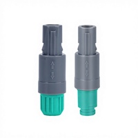 Connecteur médical auto-bloquant Push-Pull à prise fixe PAG PLG à branchement rapide série P personnalisée 1P 6A PC IP50 compatible