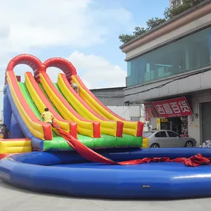 Xz OEM ODM lớn Inflatable nước nổi rừng trượt nổi Trampoline