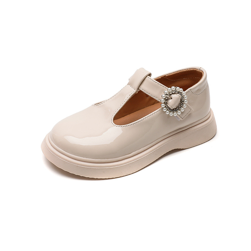 Girls' princess shoes 2021 spring and autumn new black small leather shoes children's single shoes summer