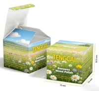 Boîte à cosmétiques en carton blanc écologique pliable avec logo personnalisé, en carton recyclé, pour savon, boîte mystère