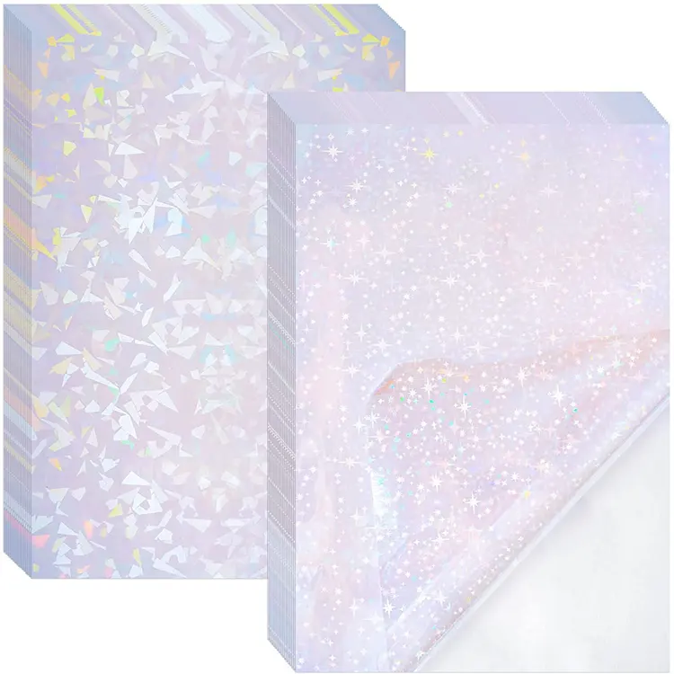 A4 Self Adhesive super film Cold Laminating Film Holographic Cold Lamination Holographic Transparent Holographic Overlay Film