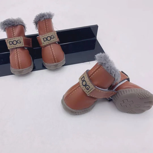 Bottes d'hiver pour chien, chaussures chaudes en polaire pour petit chien, imperméables, antidérapantes, bottes de neige pour chien, chaussures pour Teddy <span class=keywords><strong>Chihuahua</strong></span> - Product Image 2