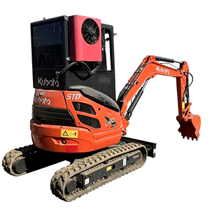 Mini-excavatrice Kubota U20 U17 d'occasion |   Excavatrice sur chenilles de 2 tonnes du Japon avec moteur et pompe |   Matériel de construction d'occasion fiable - Product Image 1