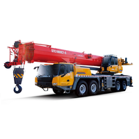 Grue mobile de marque supérieure 100 tonnes STC1000C7-8, grue sur camion avec flèche principale de 70 m pour la construction en hauteur