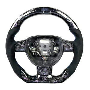 <span class=keywords><strong>Volante</strong></span> de cuero perforado personalizado para <span class=keywords><strong>Ford</strong></span> <span class=keywords><strong>Focus</strong></span> <span class=keywords><strong>MK2</strong></span> 2006-2011 fibra de carbono forjada púrpura 2007-2008 2009-2010 - Product Image 1