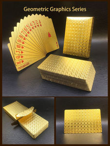 Vente en gros de nouveaux matériaux, cartes à jouer personnalisées, cartes à jouer en plastique PET avec image d'atout, carte à jouer en plastique avec feuille d'or - Product Image 4