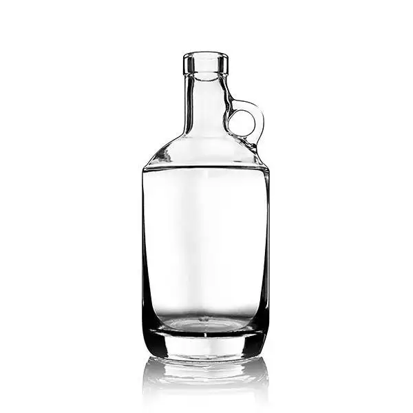 Haute qualité 750ml Lourd Type Vin Bouteille En Verre-750ml Verre clair Moonshine Liqueur Cruches Pour Vodka Whisky