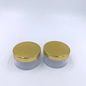 Pot à crème en plastique de luxe avec couvercle doré, 5g, 10g, 15ml, 1oz, 50ml, 2oz, 4oz, 8oz – Contenants cosmétiques vides en acrylique pour poudre - Product Image 4