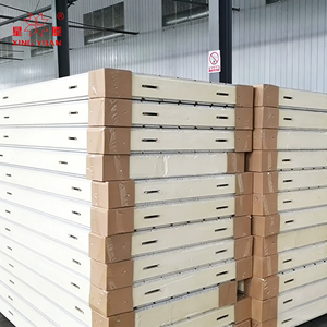 Panneaux sandwich en aluminium ignifuge pour chambre froide en Chine, panneaux sandwich préfabriqués pour murs, panneaux pour chambre froide, EPS - Product Image 1