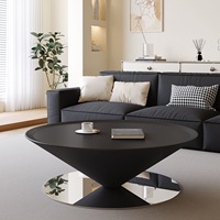 Premium Langlebiges Weißes Couchtisch-Set MDF-Platte Modernes Elegantes Beistelltisch-Design für Hochwertige Innenräume Edelstahl-Basis
