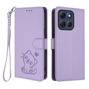 Custodia a Portafoglio in Pelle PU con Gatto Goffrato, Chiusura Magnetica e Scomparti Porta Carte, <span class=keywords><strong>Cover</strong></span> Antiurto per <span class=keywords><strong>iPhone</strong></span> 12 - Product Image 2