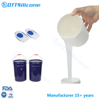 Caoutchouc de silicone de RTV-2 médical de haute qualité pour la fabrication de caoutchouc de silicone de semelle intérieure en silicone