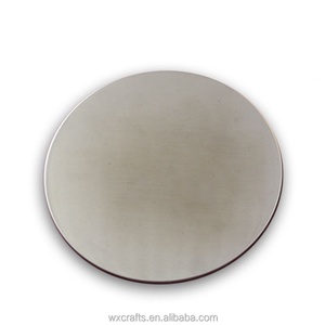 Ensemble de sous-verres ronds en aluminium personnalisables pour boissons – Cadeau promotionnel - Product Image 2