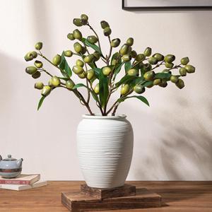 Ramo de Frutas Artificiales Meng Jie, Serie Verde, 30cm-100cm, Arreglo Floral de Plástico, Planta Decorativa - Product Image 1