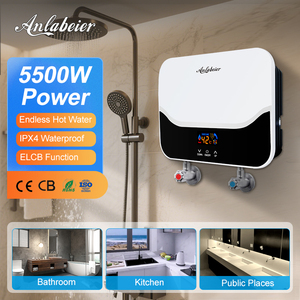 เครื่องทำน้ำร้อนไฟฟ้าเชิงพาณิชย์ 5500W แบบทันที สำหรับบราซิล เม็กซิโก โรงแรม ครัว กำลังไฟสูง - Product Image 2
