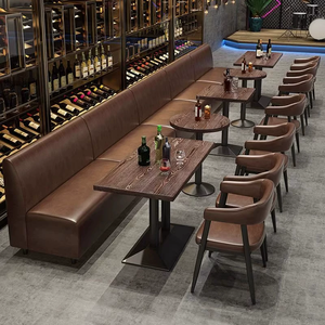 Canapé <span class=keywords><strong>de</strong></span> bar et tables et chaises <span class=keywords><strong>de</strong></span> style rétro moderne pour café, petite <span class=keywords><strong>taverne</strong></span>, centre commercial, club, restaurant <span class=keywords><strong>de</strong></span> thé au lait - Product Image 2