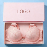 Caja de Papel Magnética con Logotipo Personalizado de Lujo, Empaque Ecológico Premium para Sujetadores, Ropa Interior, Calcetines y Pieles de Mujer, Regalo para Minoristas