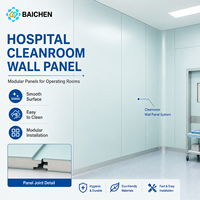 Sistema de Paredes Modulares para Cuartos Limpios, Estándar ISO, Panel de Pared Higiénico Prefabricado, Fácil Instalación para Proyectos de Salud