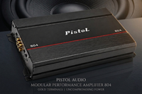 Amplificateur de voiture numérique 4 canaux classe AB 80W x 4 RMS 1000W de crête 92dB Hi-Fi pour système audio de voiture