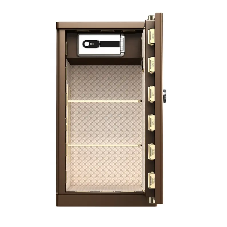 Original New Vintage Small Size Safe Box Fingerprint Lock Digital Electronic Safe Box