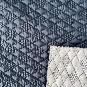 Tela acolchada de poliéster con estampado personalizado, material de abrigo con patrón de diamante para chaquetas de invierno a la moda - Product Image 5