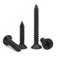 Tornillos de Madera de Cabeza Plana Phillips de Acero Inoxidable 304 Negros M1.7 M2 M2.3 M2.5 M2.6 M2.8 M3 M4 M5