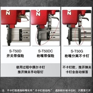 Zojar Pneumatic Nail Gun S-F30G 25-38mm Steel Nailer For Woodworking Ceiling Decoration - Product Image 5