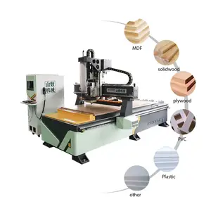 Enrutador de madera CNC, maquinaria de carpintería, fresadora CNC, máquina de gabinete modular para corte de madera contrachapada MDF