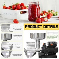 Machine à confiture électrique en acier inoxydable de qualité commerciale 450W avec garantie d'un an pour les sauces de tomates, de bleuets et de fraises